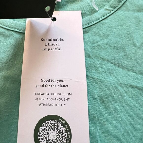 NWT Threads 4 Thought Women's Sports T-Shirt Size XS Pistachio Green - Picture 5 of 10